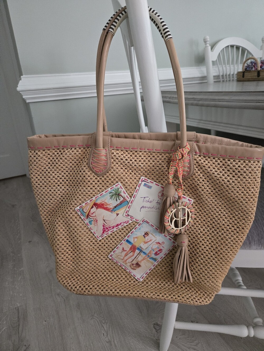 Henri Bendel Postcards Beach Tote